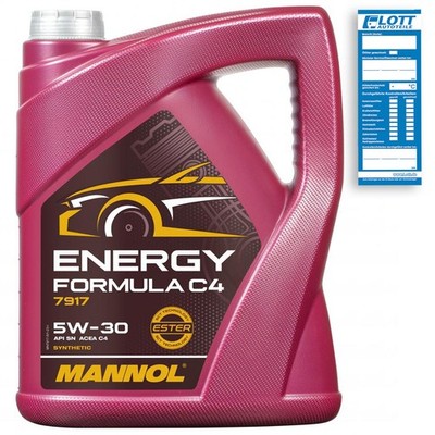 5L Mannol Energy Formula C4 5W-30 Motoröl ACEA C4 RENAULT RN0720 MB 226.51