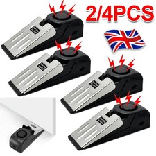 4Pcs 120dB Home Travel Security Wedge Door Stop Alarm Device Alert-Detection UK