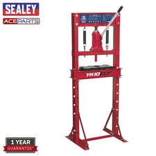 Sealey YK10ECF Hydraulic 10 Tonne 10T Workshop Floor Press & Pressing Plates