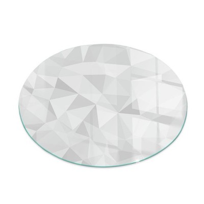 Hitzebeständige Glas Unterlage Für Kamin Abstraktes geometrisches Muster fi80 cm