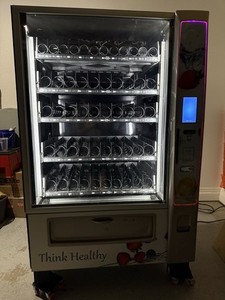 Crane Media 472D Vending Machine, As-is, w/CC reader, pending Rec. Bin repair