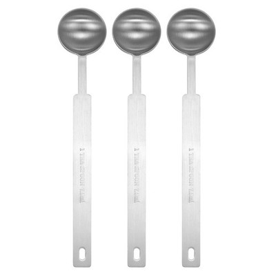 3pcs Single Measuring Spoon 1.5tsp (1/2tbsp, 7.5ml) Stainless Steel Spoon