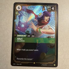 2025 Riftbound Origins Ahri Alluring Main Set #OGN-066a Alt Art Foil — live eBay listing