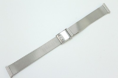 FS Vintage NOS Uhrband 16mm Milanaise Meshband Edelstahl Silber Made in Germany