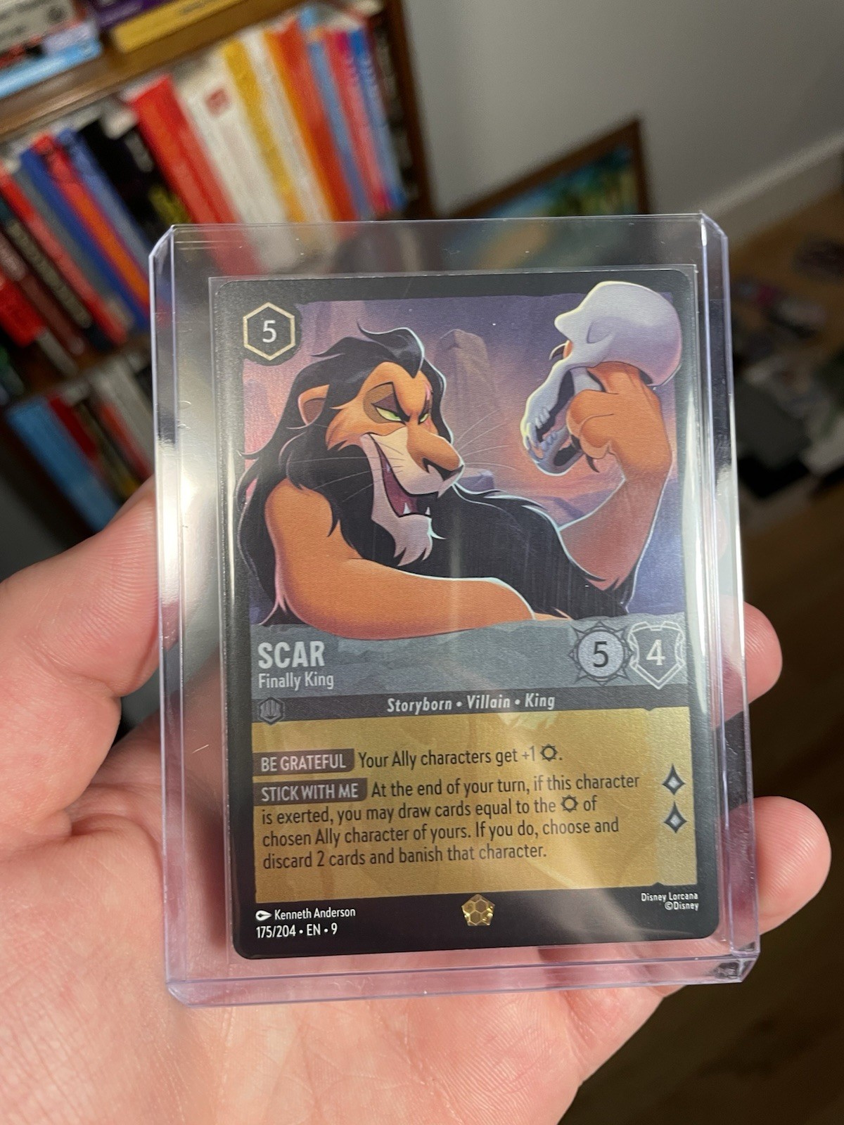 Scar Finally King Legendary COLD FOIL #175/204 Disney Lorcana Fabled