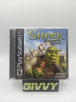 Shrek Treasure Hunt (Sony PlayStation PS1, 2002) CIB Complete Manual Tested