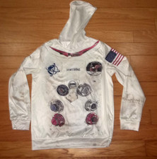 NASA - Neil Armstrong - APOLLO 11  SPACE SUIT HOODIE YOUTH SZ. SMALL/MEDIUM**EUC
