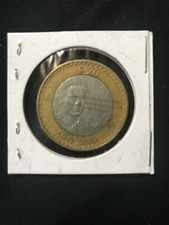 20 Pesos Coin 2010 Bimetallic OCTAVIO PAZ Literature Nobel Prize 2009
