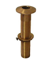 Groco 1-1/4'' Bronze Extra Long Thru-Hull Fitting with Nut