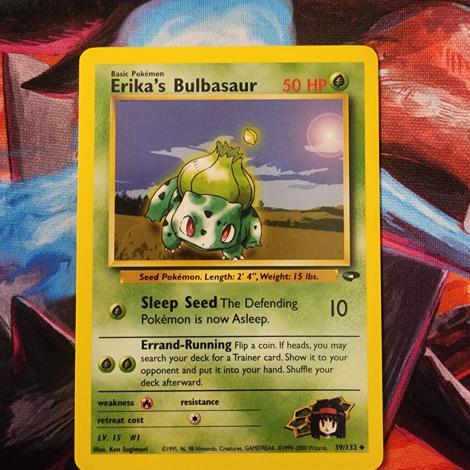Pokemon Erika's Bulbasaur Gym Challenge 39/132 Uncommon Regular Basic 50 HP 2000