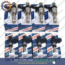 8PCS OEM Cylinder + Manifold Fuel Injectors For VW GTI Audi A3 A4 Q5 2.0 CNC CHH