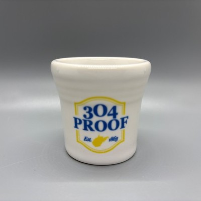 Fiesta 304 Proof Shot Glass in White | Fiestaware West Virginia Area Code | New