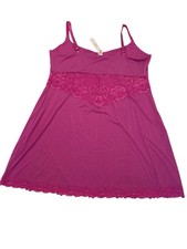 Victorias Secret Modal Lace-Trim Sweetheart Slip Dress XL NWT