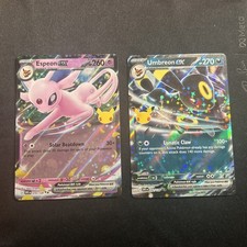 Carte Holo Espeon EX 070/128 E UMBREON EX 092/128 30° Celebrazione NM