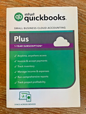 Intuit Quickbooks Plus Small Business Cloud Accounting New Sealed Package