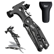 16-in-1 Camping Multitool, Valentines Day Gifts for Men Dad Gifts, Hammer Mul...