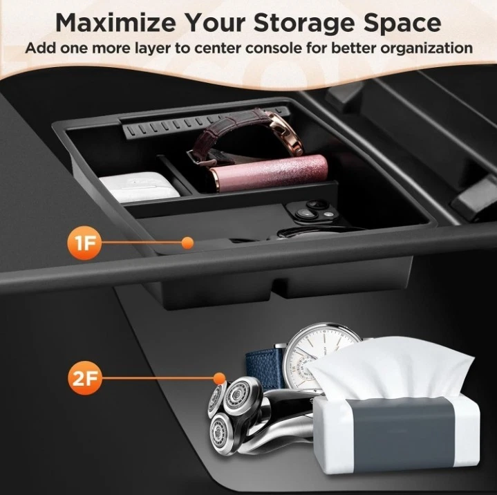 2025 Upgrade Center Console Organizer Tray for Toyota Tacoma 2024 2025 ......287 Foto 4 de 4