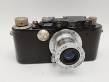 Leica Leitz Model III Rangefinder 35mm Film Camera w/ Elmar 5cm F3.5 Lens READ