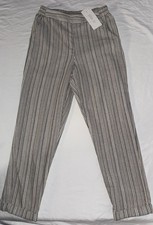 Sienna Sky Striped Pants Womens Small NWT Elastic Waist Casual Lightweight