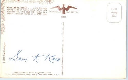 KAILUA-KONA, Hawaii HI birds eye view - Postcard - Picture 2 of 2