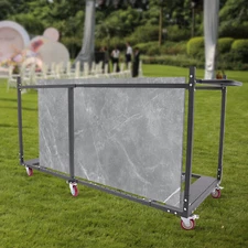 Folding Table Cart with Wheels - Holds 8 Round or 12 Folding Tables