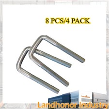 8pcs Galvanized Steel U-bolts For Hay Accumulator Grapple Trailer Square Tubing 8pcs Galvanized Steel U-bolts For Hay Accumulator Grapple Trailer Square Tubing