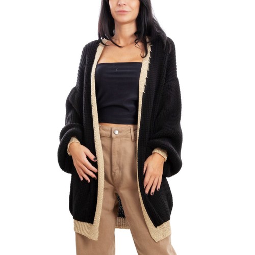 Cardigan Long Femme épais En Tricot - Gris, Taille Unique, Coupe Décontractée - Neuf Avec étiquettes