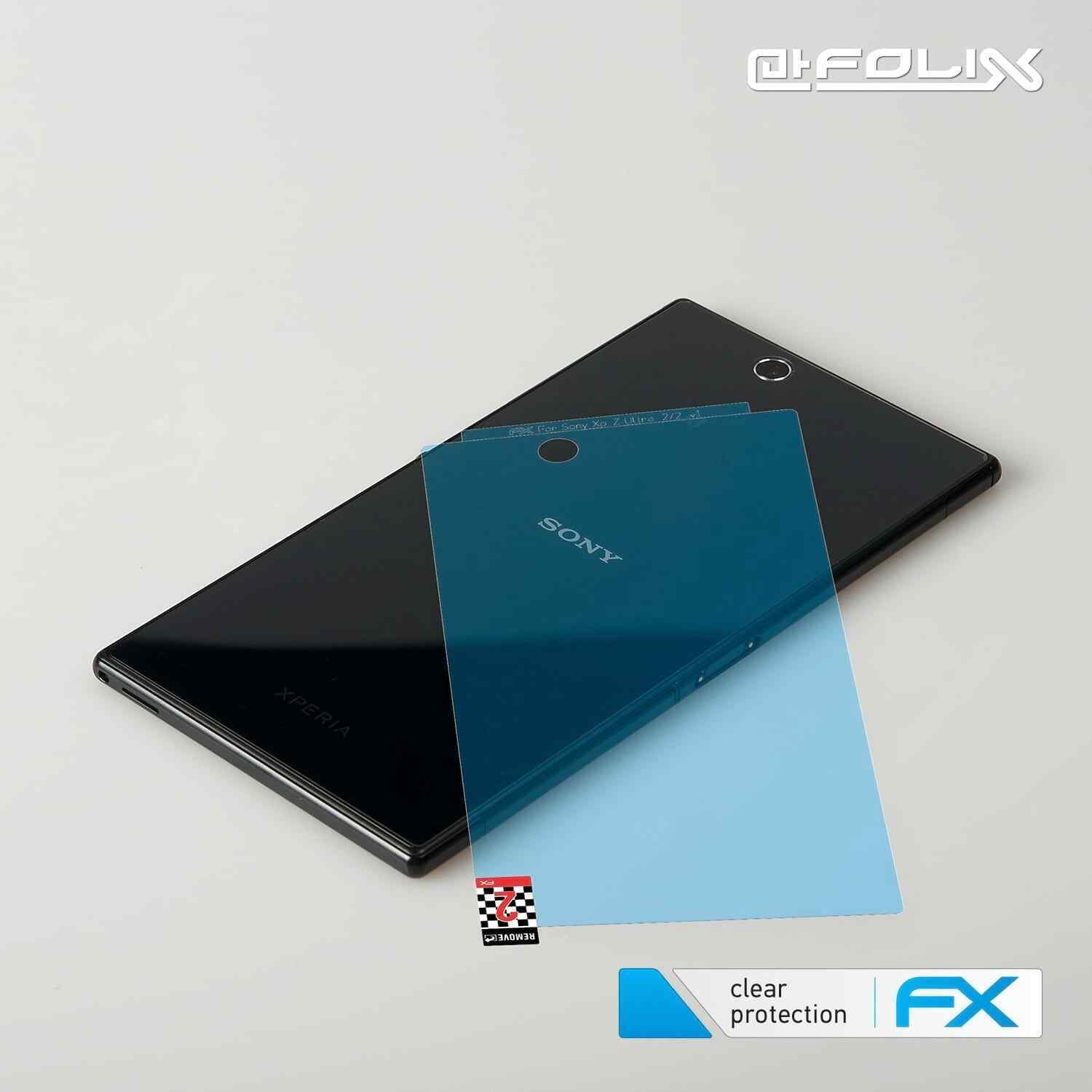 atFoliX 3x Displayschutzfolie für Sony Xperia Z Ultra Schutzfolie klar Folie