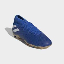 adidas Jr Nemeziz 19.3 FxG Soccer Cleats F99954 Blue/Gold/White BX13