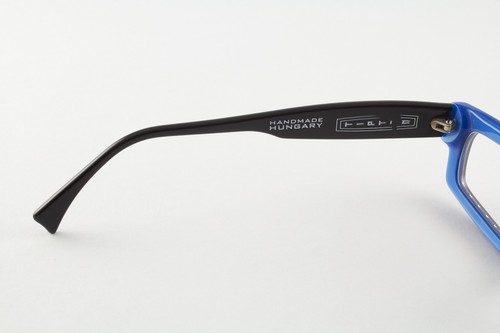 Seltene authentische Tipton Vinylize FLIP 48 mm schwarz blau Rahmen Brille Ungarn - Bild 4 von 6