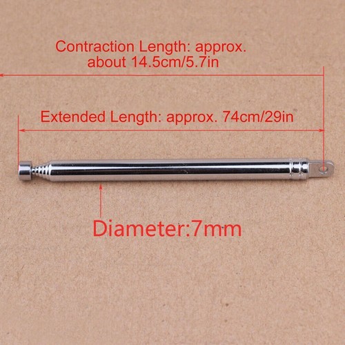Telescopic Aerial Antenna For TV Radio DAB AM/FM Replacement G9V1 B8H7 I2Z1 - Zdjęcie 4 z 8