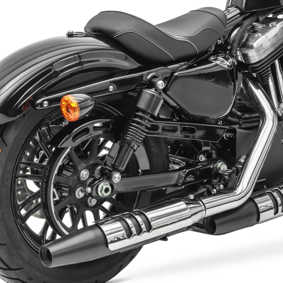 Amortiguador 10,5" compatible con Harley Sportster 04-20 rebaje negro - Imagen 4 de 4