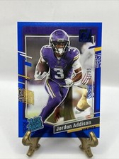 2023 Panini Clearly Donruss Jordan Addison Clearly Rated Rookie Blue 61/99