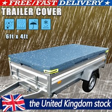4‘x6’ PVC Trailer Cover Protector Waterproof Heavy Duty Universal 183 x 122cm UK