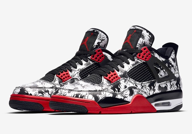 jordan 4 retro black and red