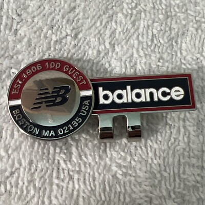 New Balance Golf Japan Only Ball Marker Hat Clip Red Black Magnetic US Seller