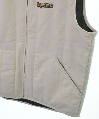 Supreme 18AW Gonz Shop Vest White Size M Full ZIP Mens Made Supreme 18AW Gonz Shop Vest White Size M Full ZIP Mens Made
