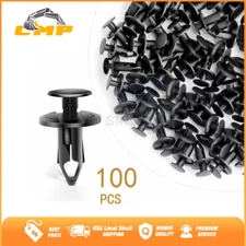 100X Hole Plastic Auto Car Bumper Clips Fender Push in Fastener Rivets Retainer
