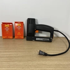 Master Craft Electric Stapler And Staples Black Corded NICE