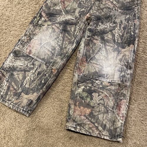 Carhartt Overalls Camo Bib Youth 8 Quilt Lined Hunting Mossy Oak Fishing Hike - Picture 5 of 9