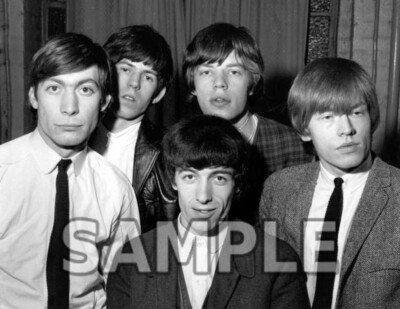 8x10 photo The Rolling Stones, musical rock group, pop singers ...
