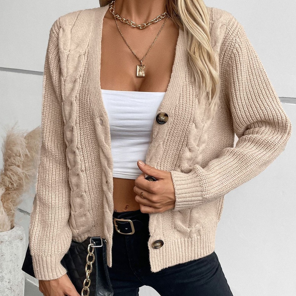 売れ筋商品|||ベルディーニ ニット&セーター アウター レディース Women's Pointelle and Grommet Open Cardigan Sweater Ivory Multi 89th & Madison Rib Open-Front Cardigan