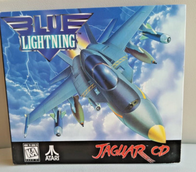 Blue Lighting Atari Jaguar CD; Complete in CD Case w/overlay; NOS J9016E