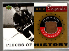 2001-02 Upper Deck Legends Pieces of History Sticks #PHSM Stan Mikita 