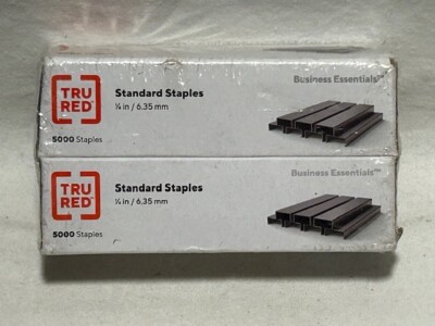1/4'' Standard Staples, 5000 Per Pack, 2 Packs, 10000 total - NEW - FAST SHIPPING