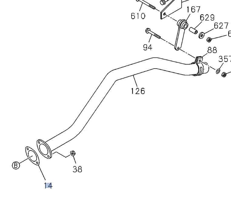 Junta tubo de escape para ISUZU NPR NQR 8943283520 Foto 2 de 4