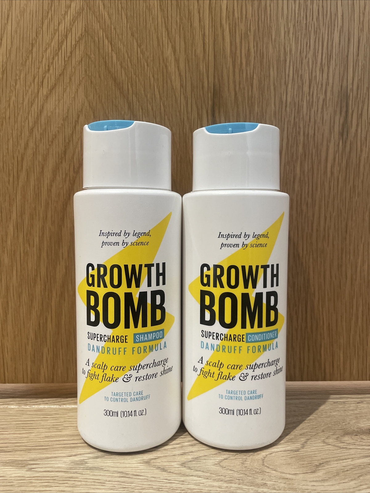 Growth Bomb Blonde Toning Supercharge Shampoo & Conditioner 300ml Each