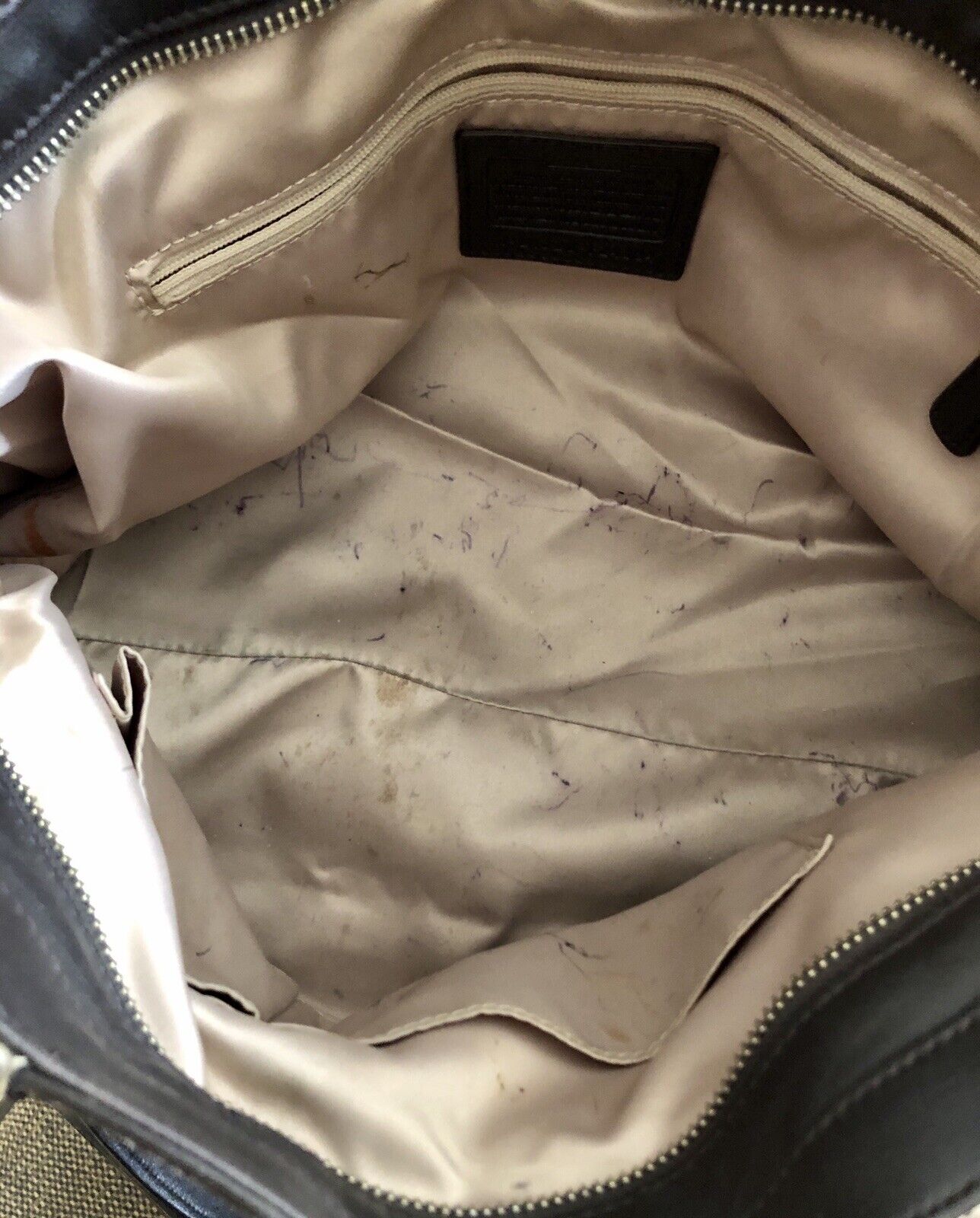 COACH Park Python Leather Print Convertible Handb… - image 6