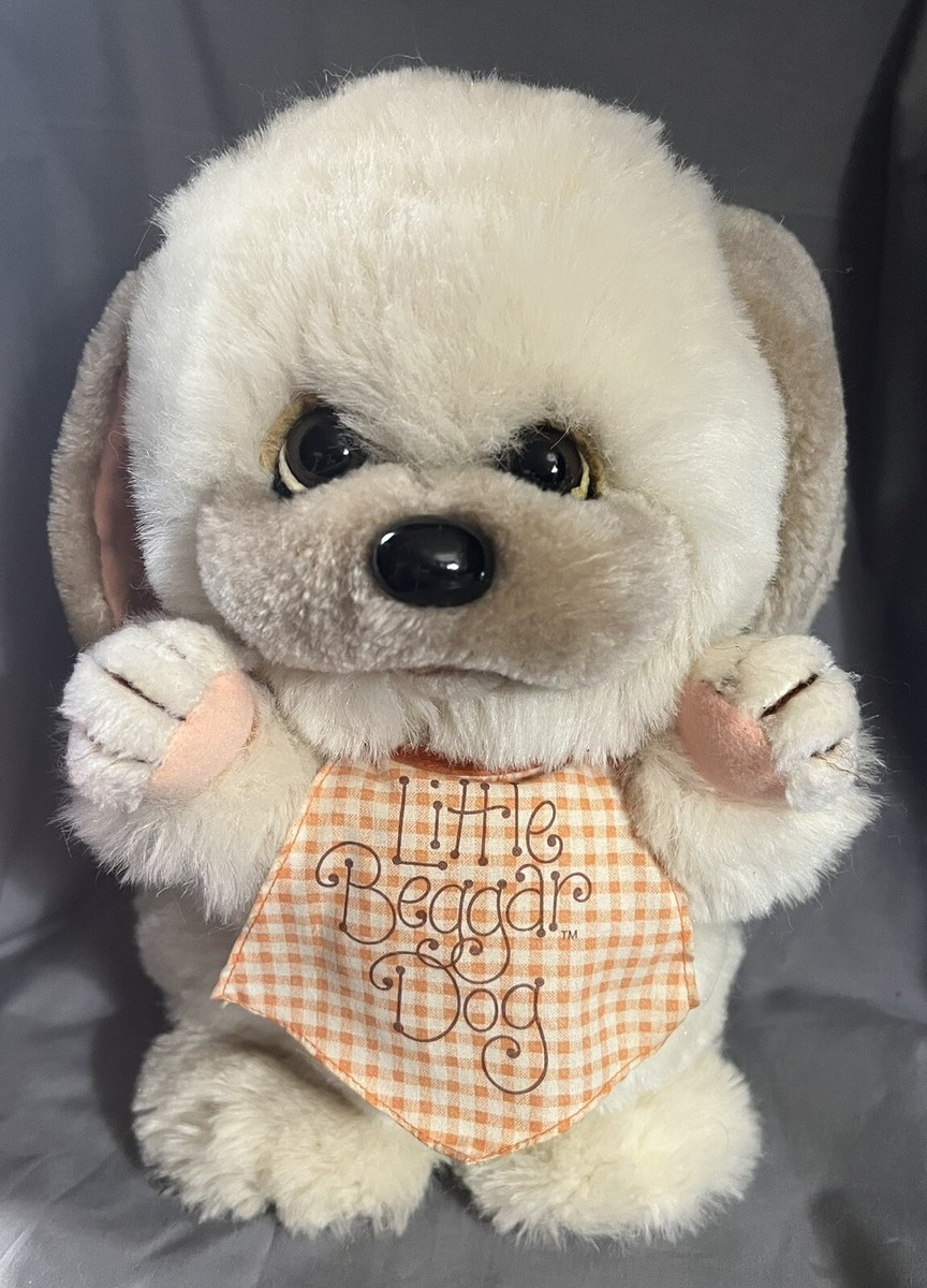 Vintage Little Beggar Dog Bib 1982 Applause Plush Stuffed Animal