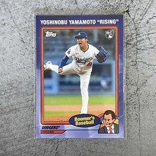 2024 TOPPS X CHRIS BERMAN BOOMERS BASEBALL Yoshinobu Yamamoto #13 RC Nickname